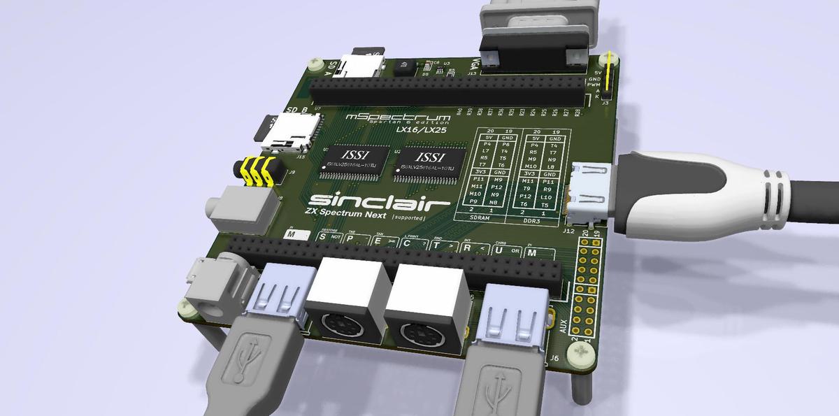 4 Layer board providing SRAM memory